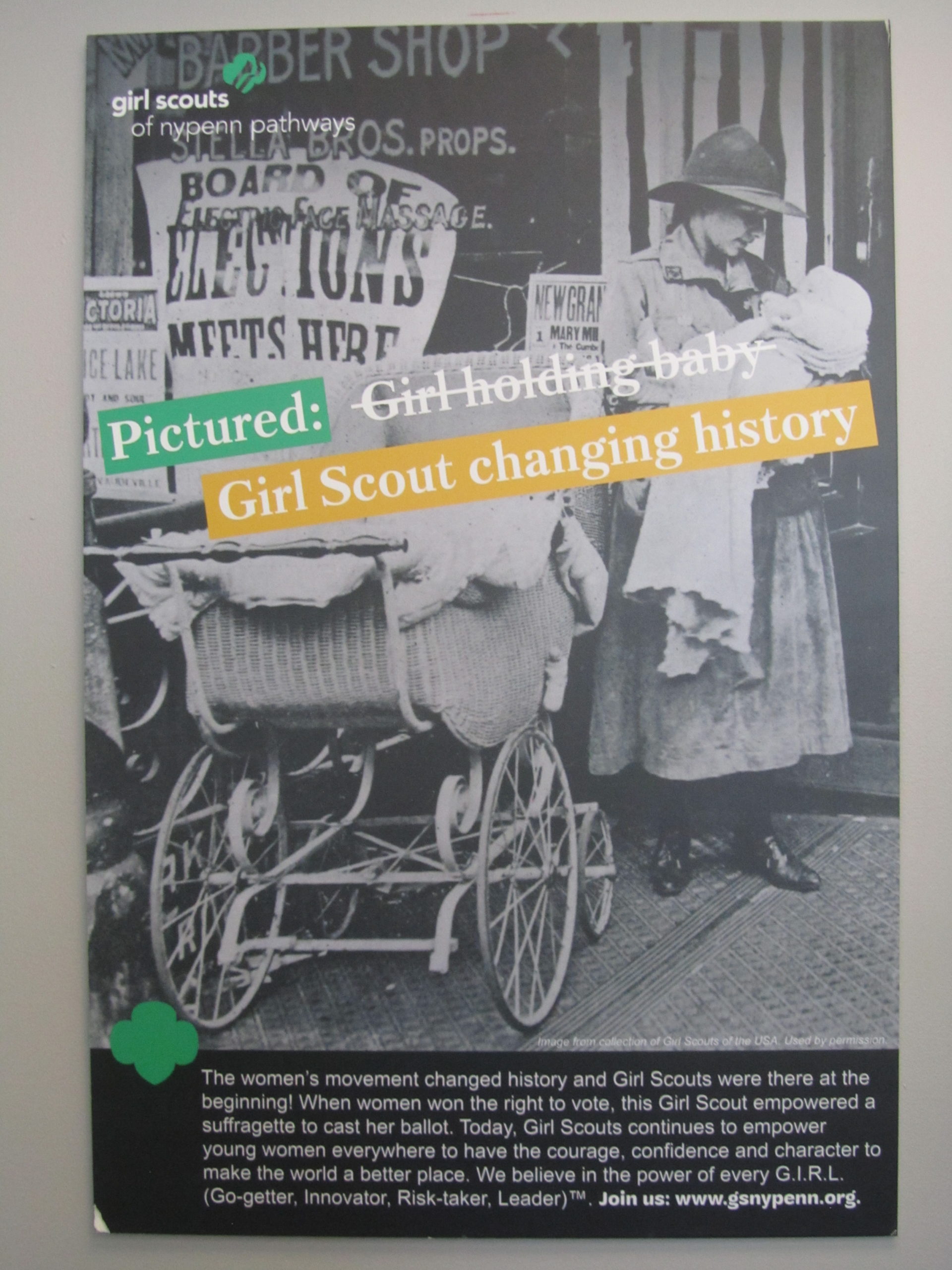 Poster: Girl scout changing history