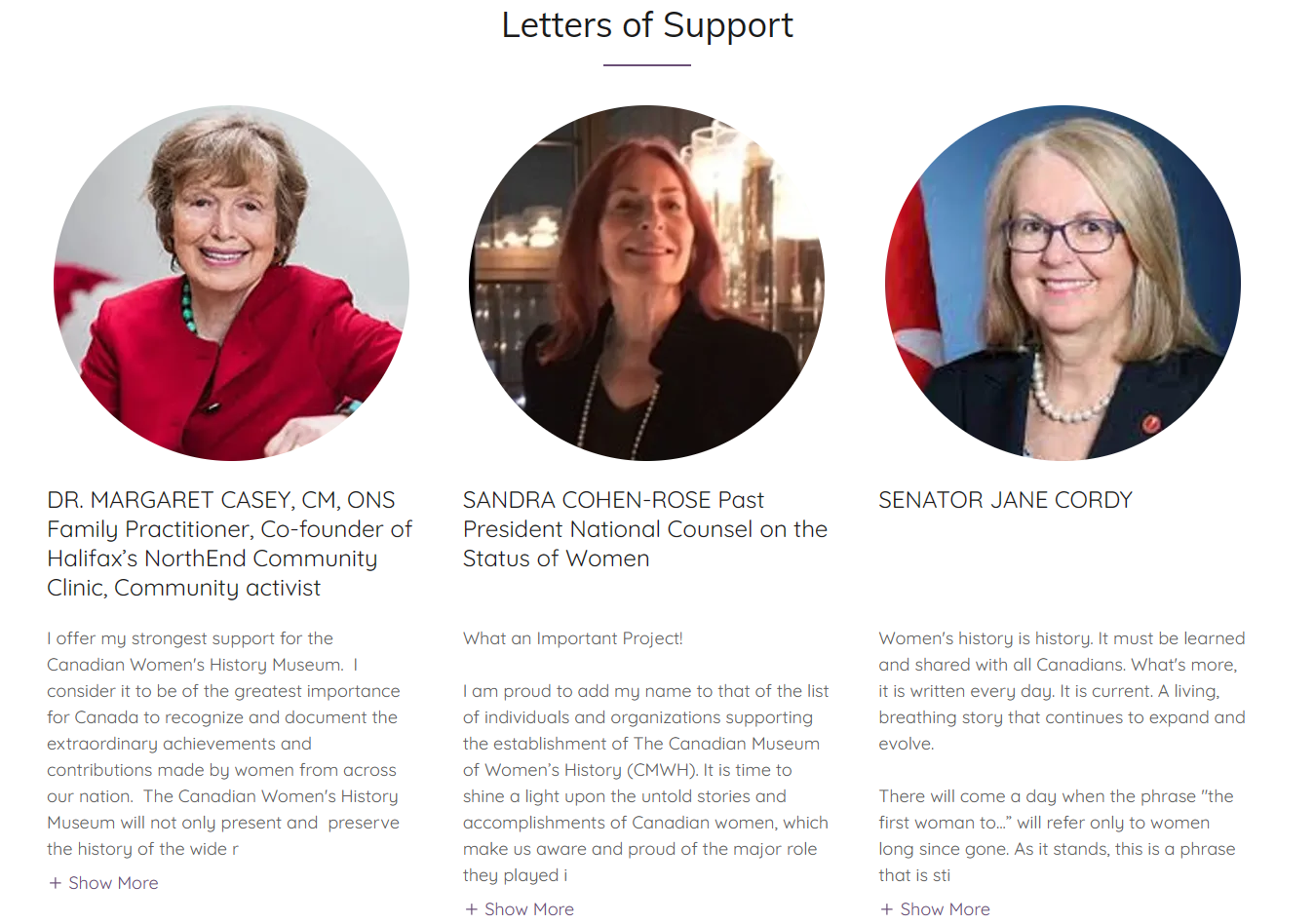 Welcome to our new member: The Canadian Museum of Women's History